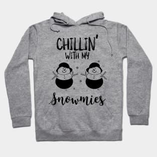 Chillin' with my Snowmies-Twin Snowmen Hoodie